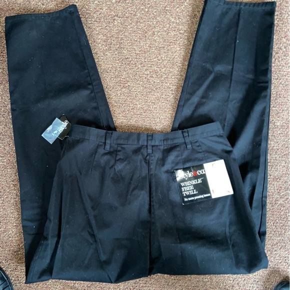 NWT Style & Co. Wrinkle free twill black slacks will make you look great. New. - Picture 4 of 8